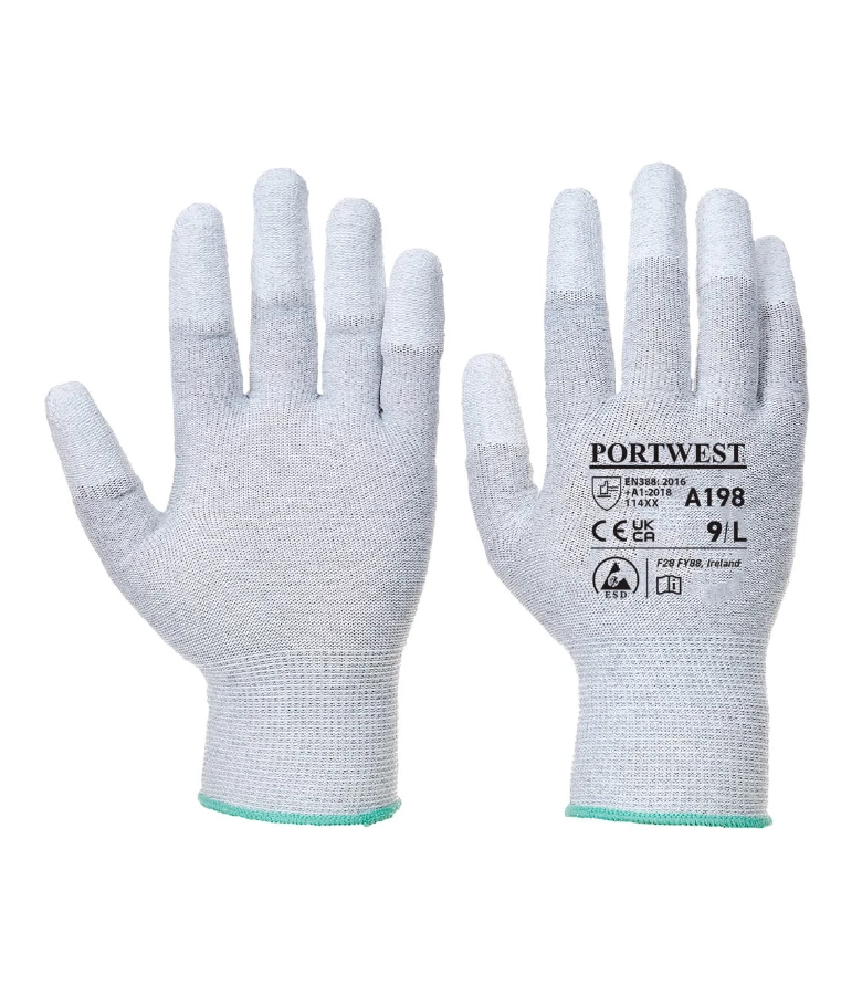 Antistatic PU Fingertip Glove