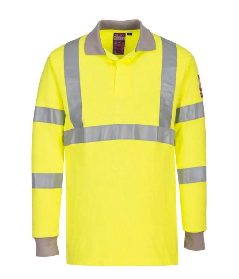 A/S Hi-Vis Long Sleeve Polo