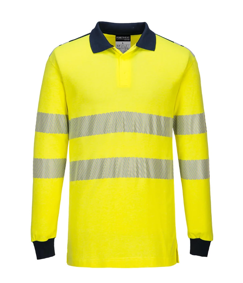 WX3 Flame Resistant Hi-Vis Polo Shirt - Navy