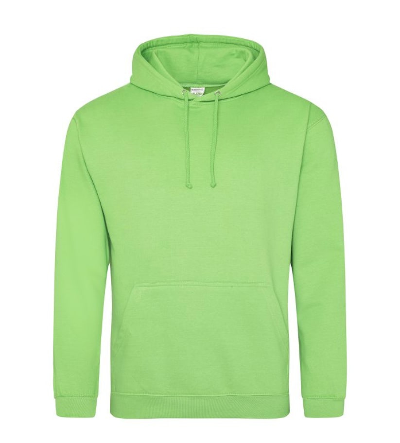 Lime Green College Hoodies