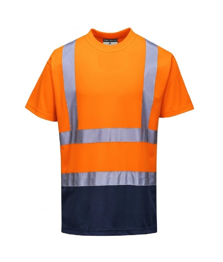 Orange/Navy Two Tone Tee