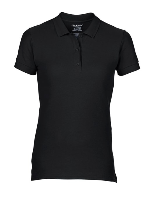 Black Ladies Cotton Polo