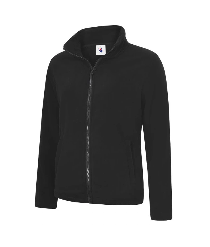 Black Ladies Full Zip Fleece