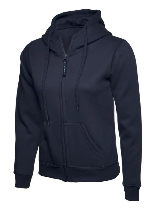 Navy Ladie Full Zip Hoodie
