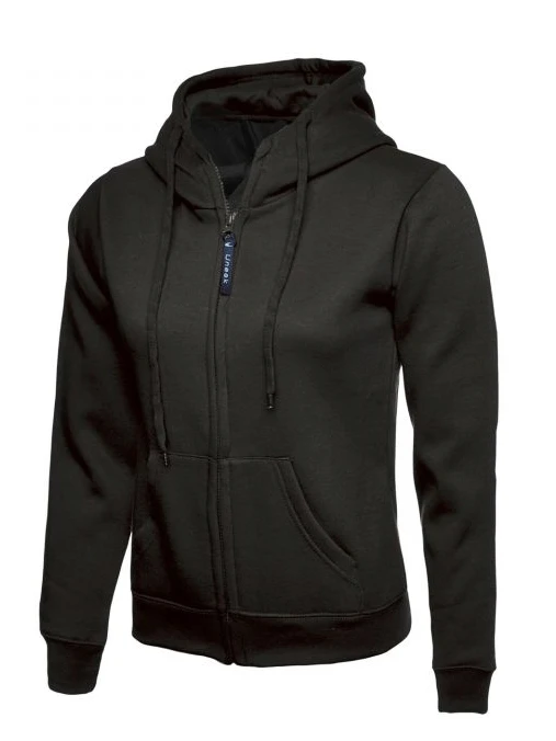 Black Ladies Full ZIp Hoodie