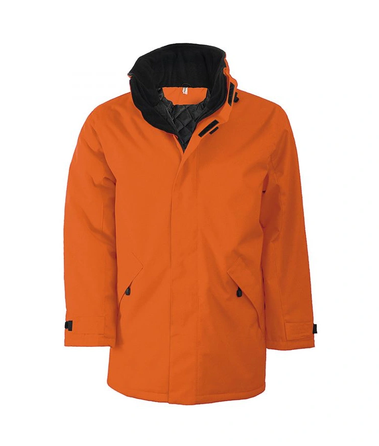 Orange/Black Parka Jacket