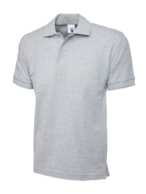 Heather Grey Premium Polo