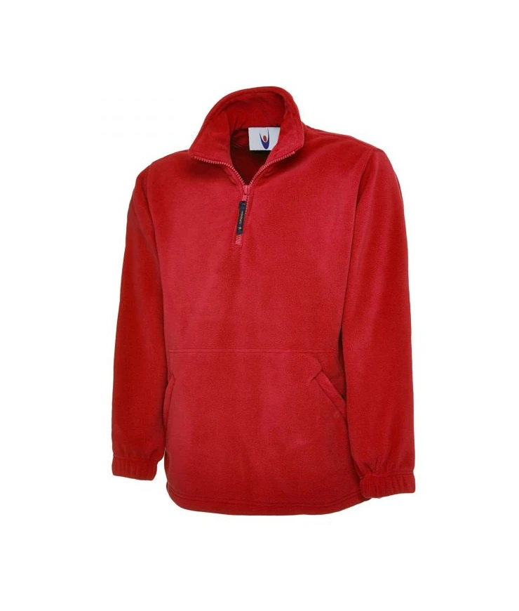 Red 1/4 Zip Micro Fleece