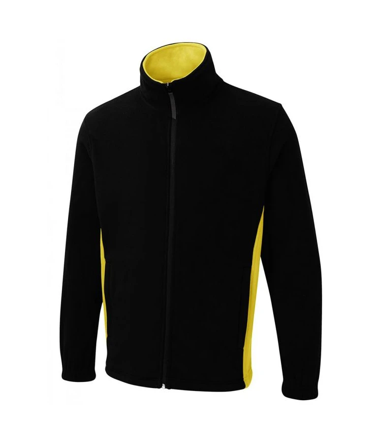 Black/Yellow Two Tone Fleece