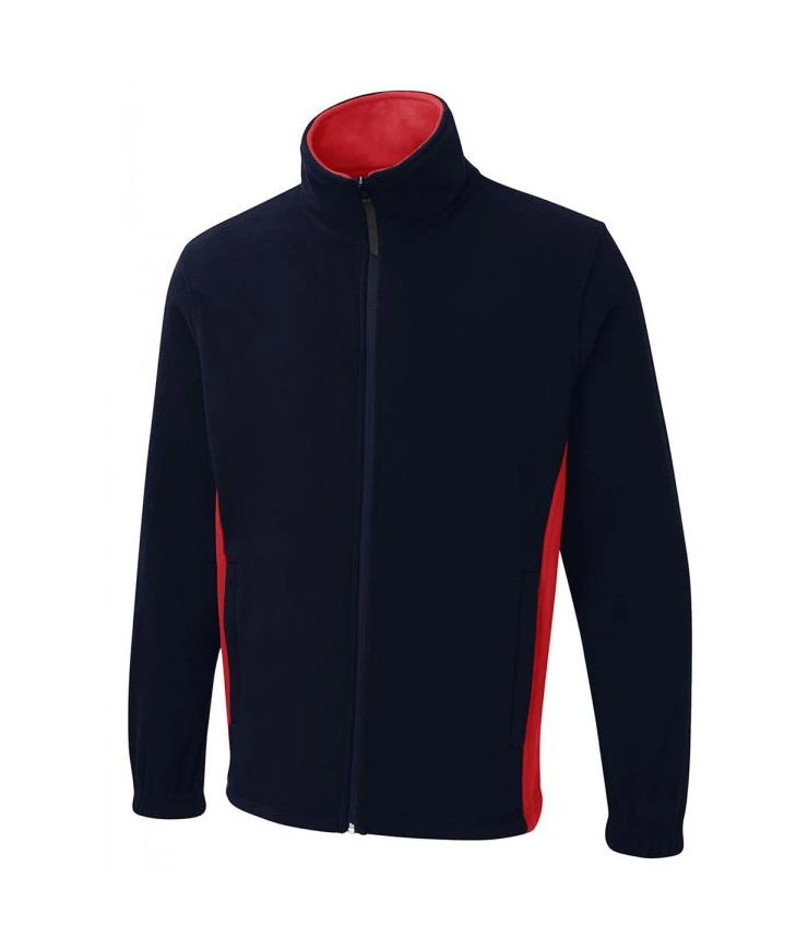 Navy/Red Two Tone Fleece