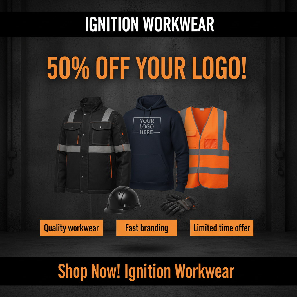 Printed logo on workwear