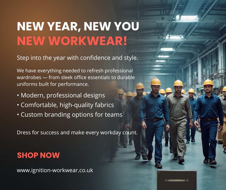 Embroidered logo on workwear
